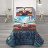 Quilted Bedspread with Placed Digital Print