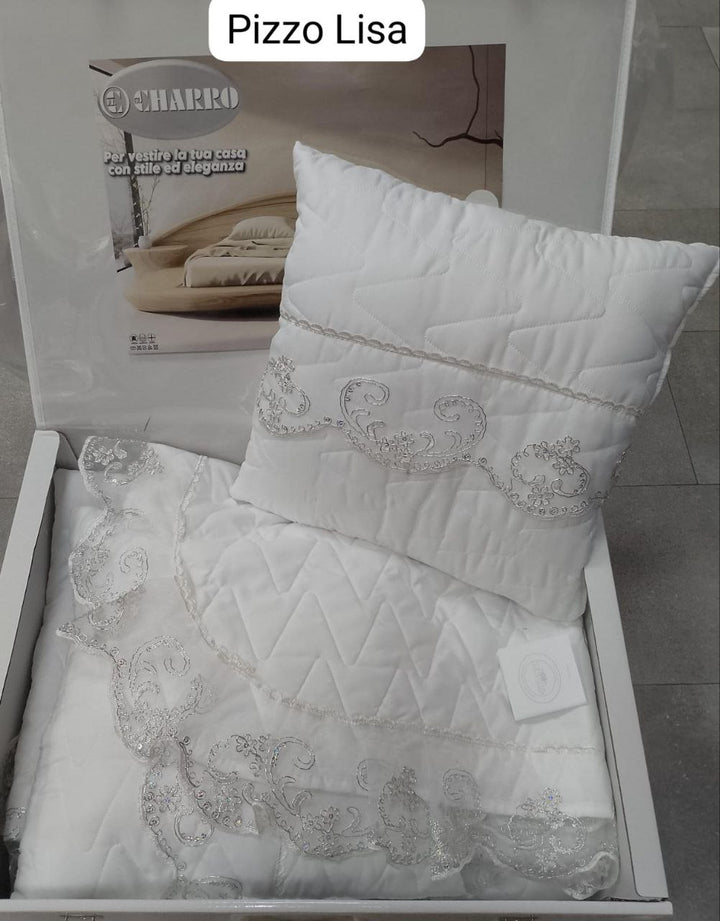 Trapuntino Charro con Maxi Pizzo: Eleganza e Comfort per la Tua Camera da Letto