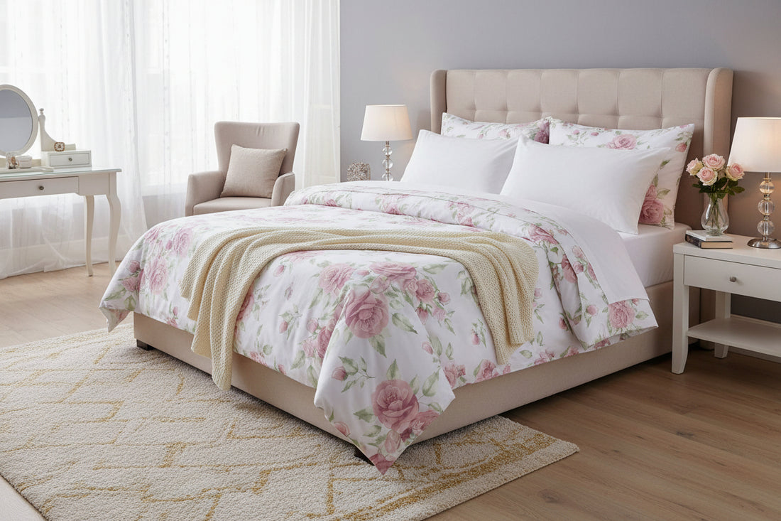 completo lenzuola rose