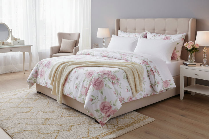 completo lenzuola rose