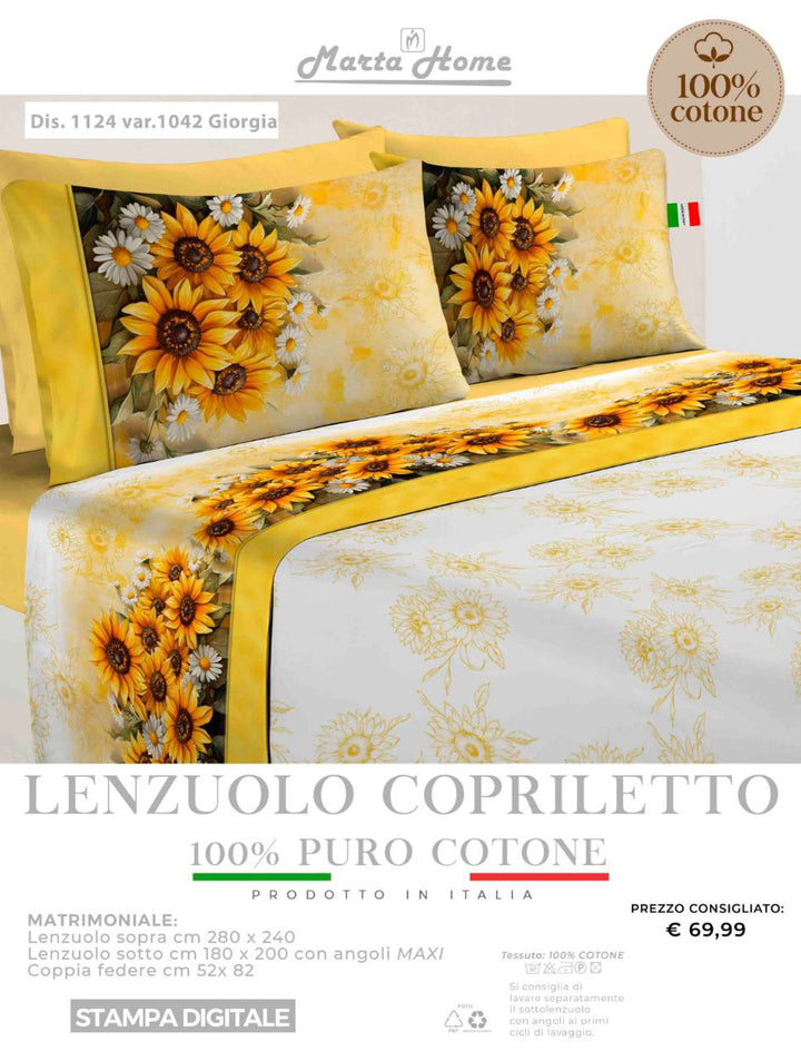 Lenzuolo in Stampa Digitale Marta Marzotto