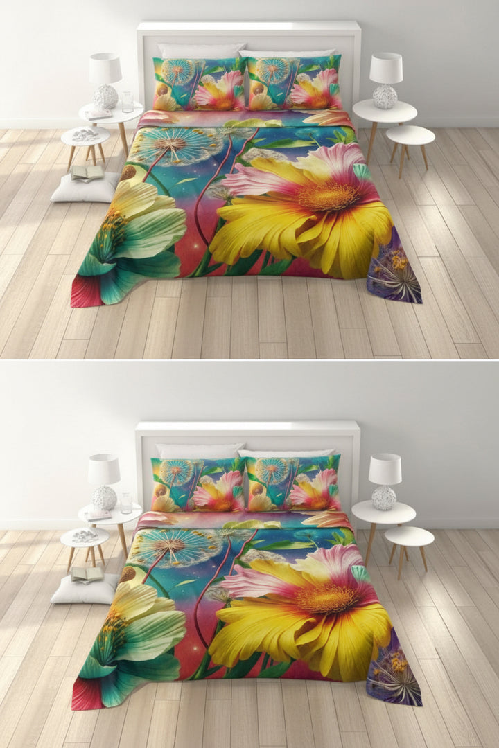 Copriletto leggero fiore