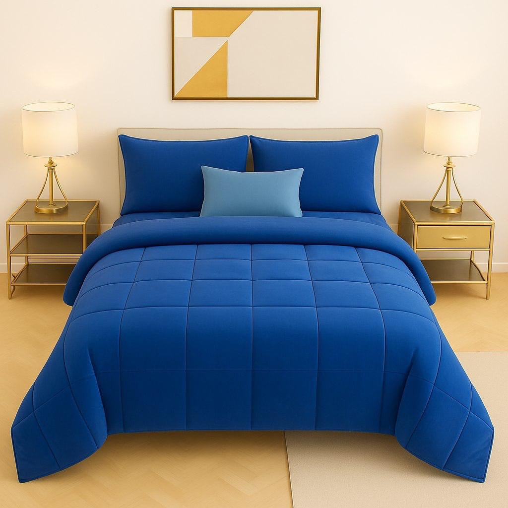 Trapunta Matrimoniale Velvet velluto "Langhe" - L'Abbraccio Austero ed Elegante