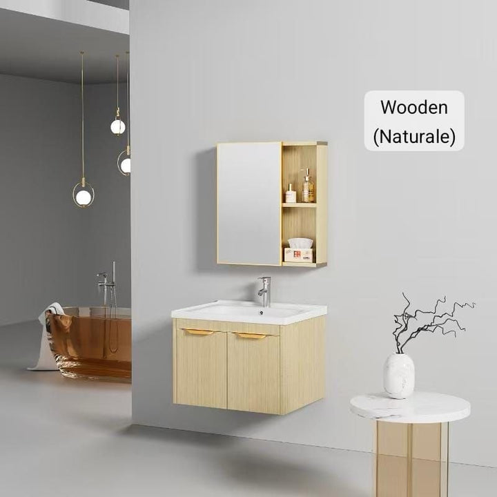 Mobile bagno sospeso più specchio