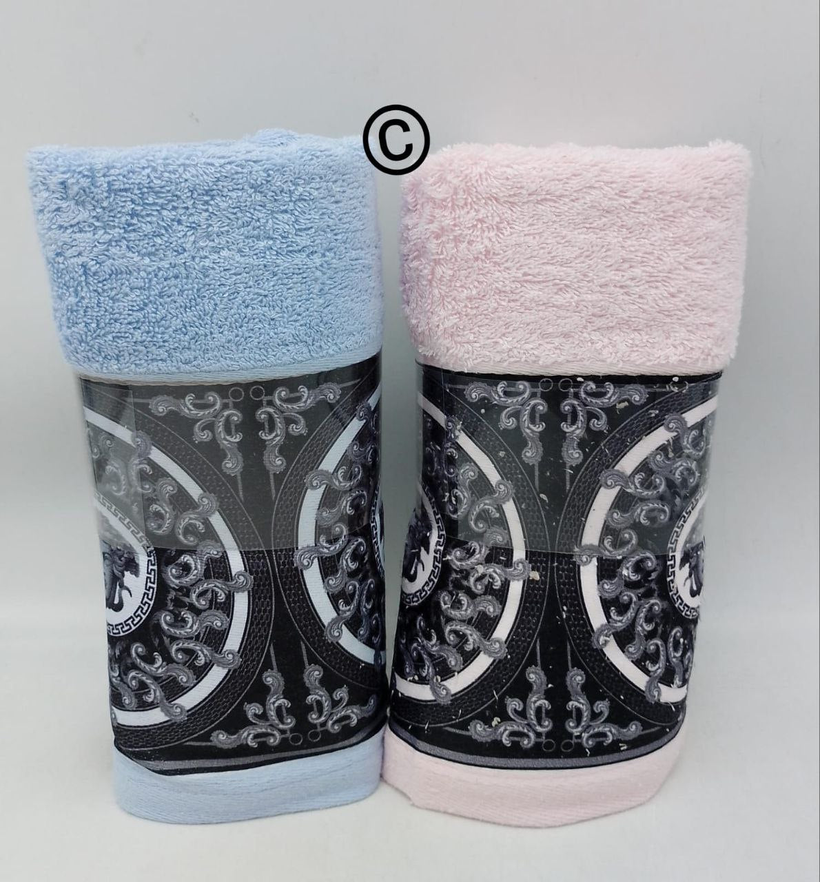 Asciugamano 1+1 con bordo in stampa digitale