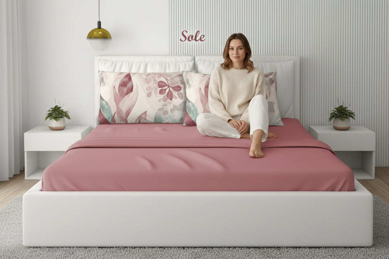 completo Lenzuola Tinta Unita matrimoniale