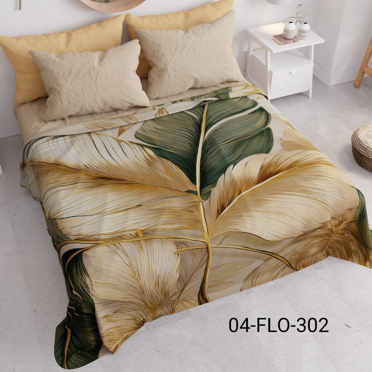 Copriletto In Stampa Digitale Piazzato.