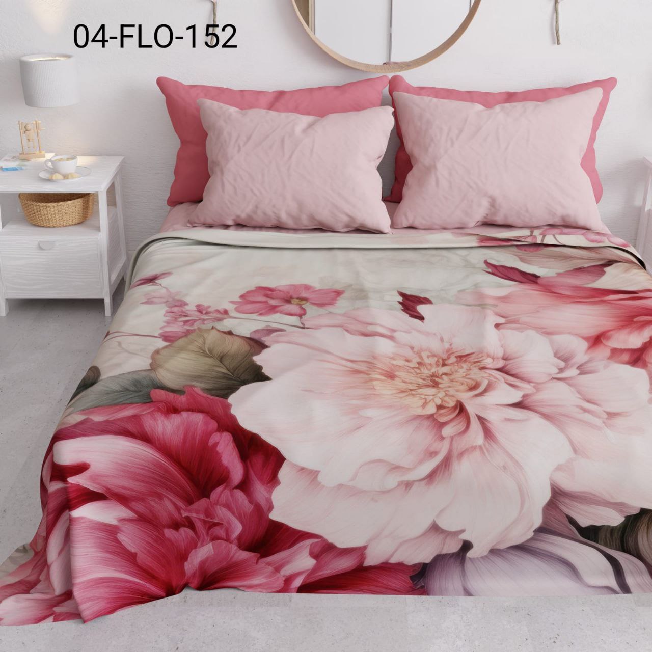 Copriletto In Stampa Digitale Piazzato.