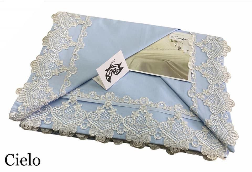 Lenzuola T. Unita Nausikaa con Pizzo Ricamato: