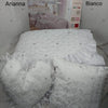 Quilted Bedspread with All Macramé and Embroidered Organza