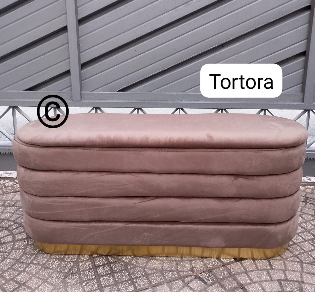 Panca contenitore in morbidissimo velluto
