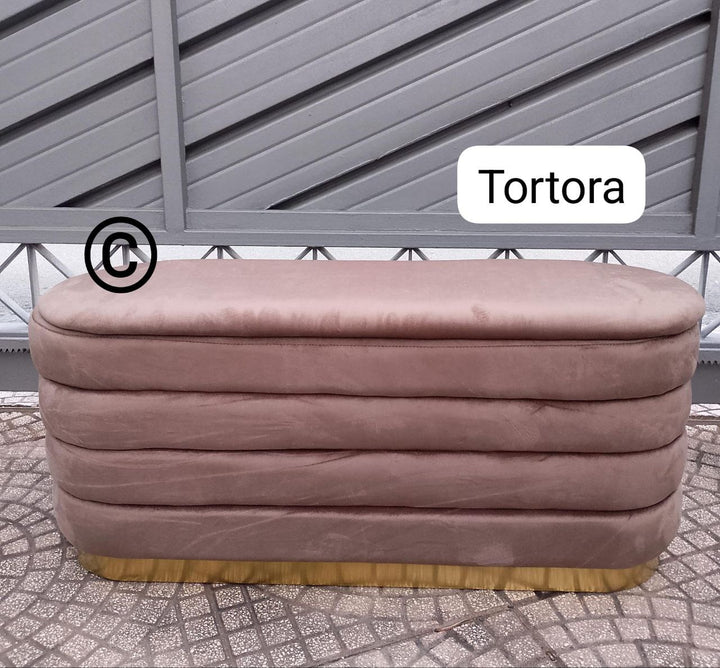 Panca contenitore in morbidissimo velluto