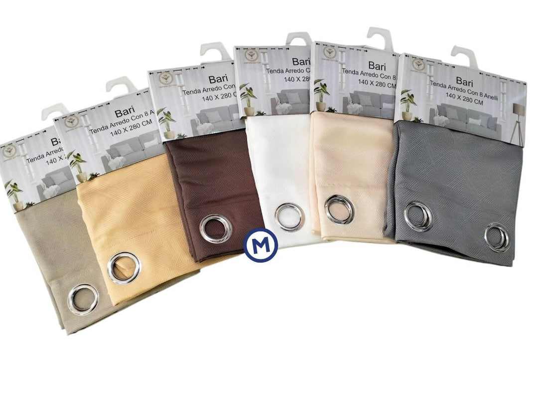 tenda con Ricamo Tinta Unita