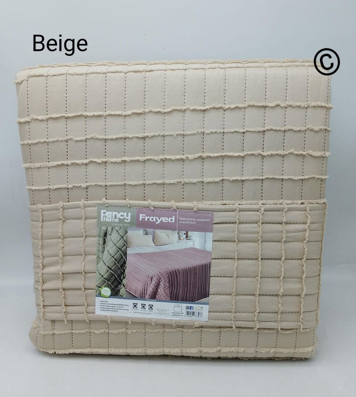 trapuntino matrimoniale in pregiato tessuto jacquard