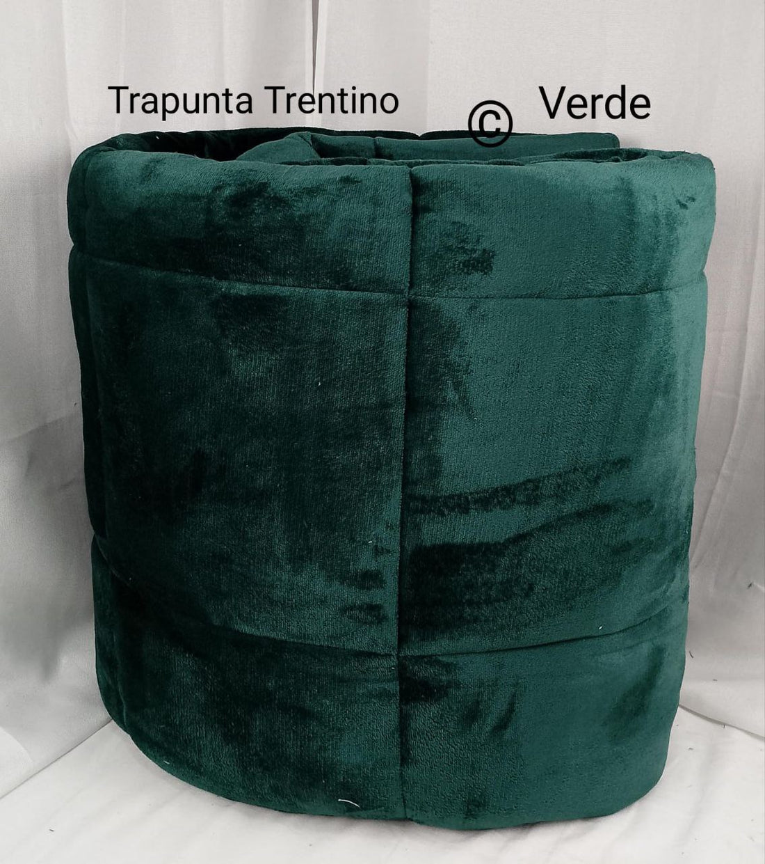 trapunta in morbidissimo velluto