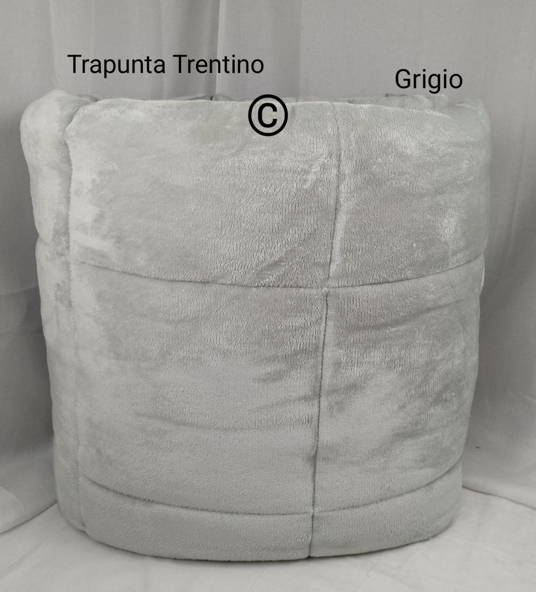 trapunta in morbidissimo velluto