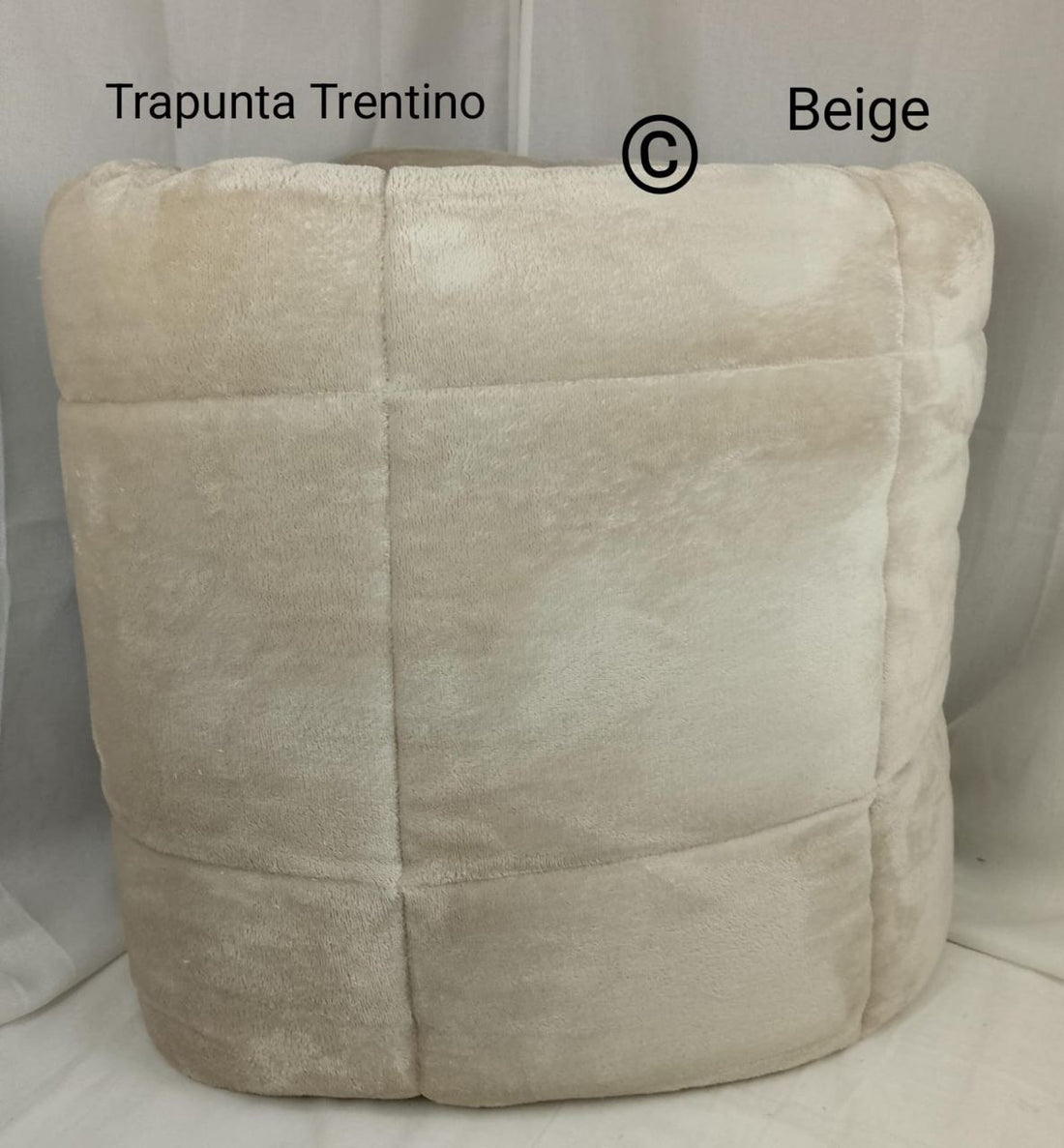 trapunta in morbidissimo velluto