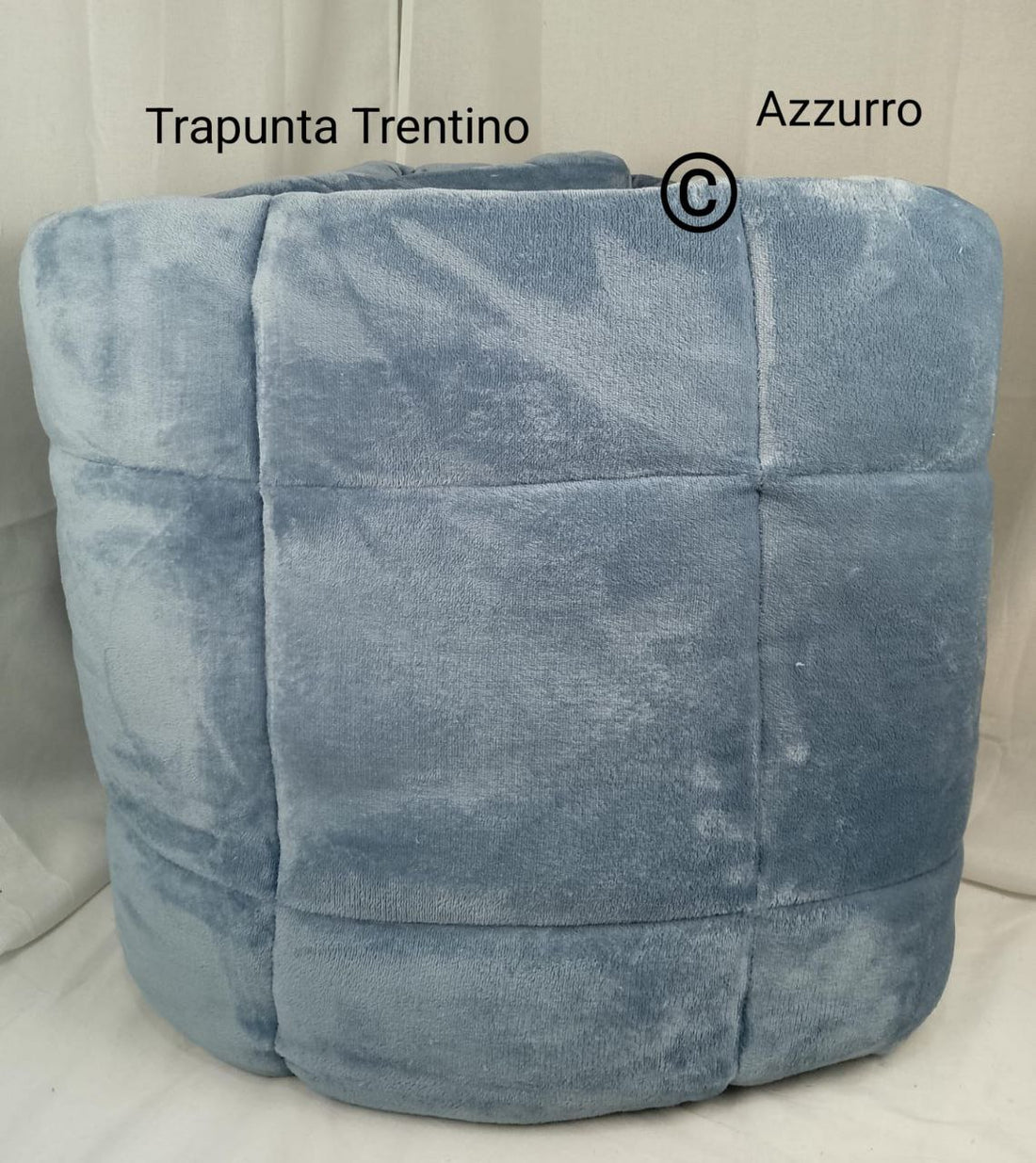 trapunta in morbidissimo velluto