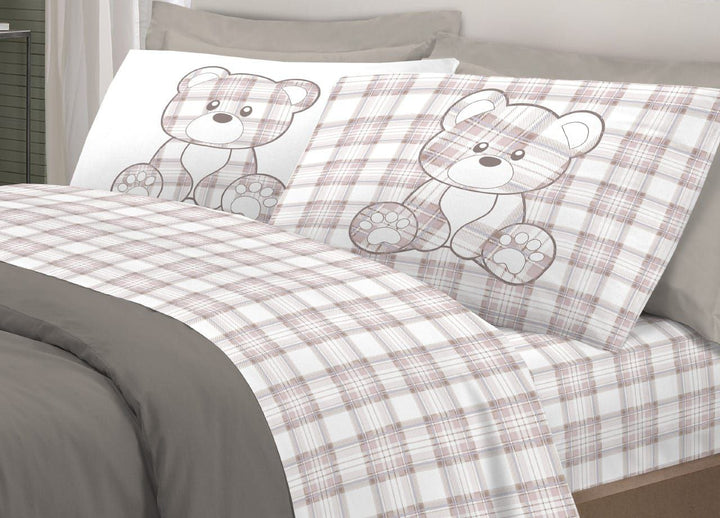 completo Lenzuola "Pensieri Delicati" in Puro Cotone