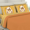 Solid color sheets with four matching pillowcases