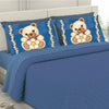 Solid color sheets with four matching pillowcases