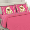Solid color sheets with four matching pillowcases