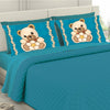 Solid color sheets with four matching pillowcases