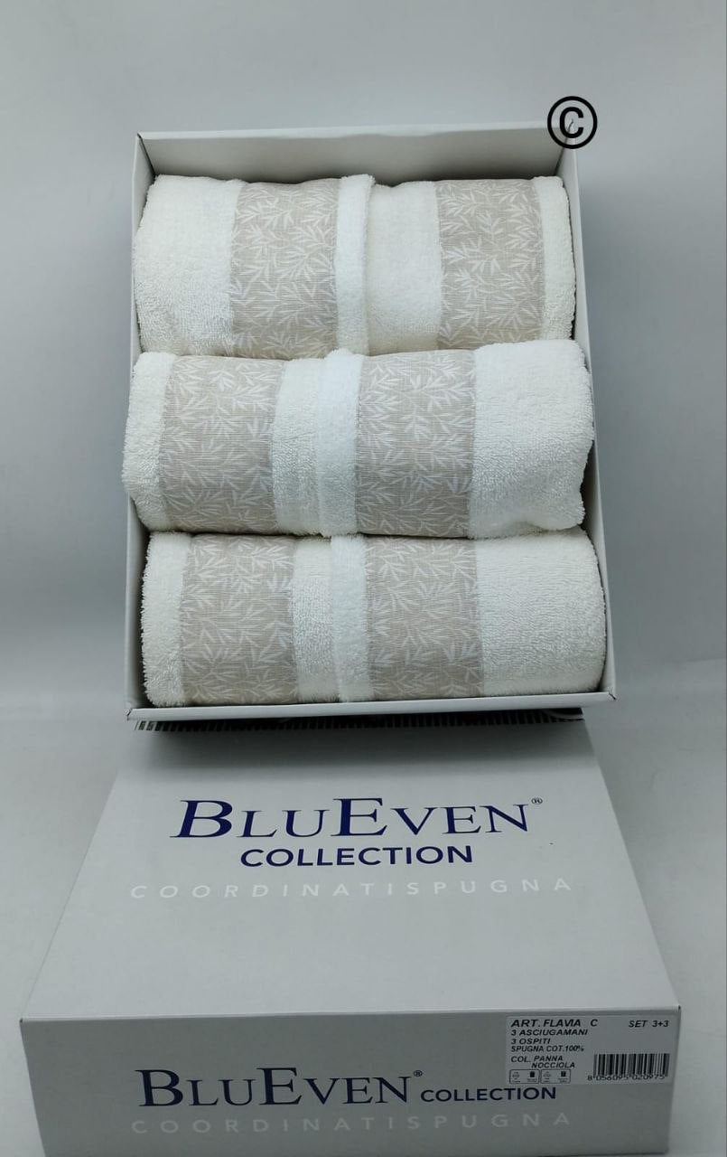 Elegante set di asciugamani 3+3 Ginevra