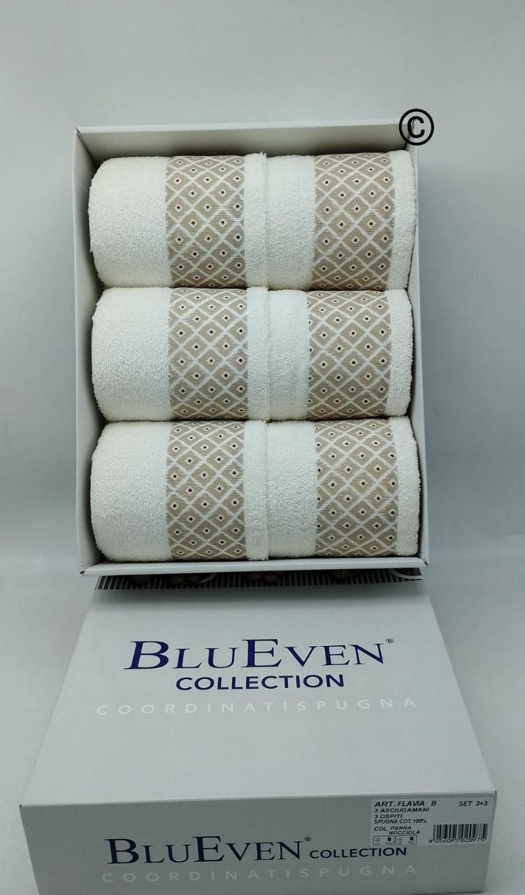 Elegante set di asciugamani 3+3 Ginevra