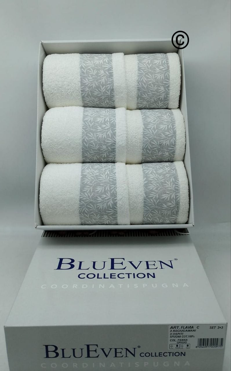 Elegante set di asciugamani 3+3 Ginevra