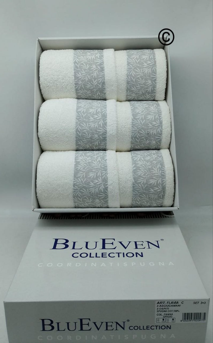 Elegante set di asciugamani 3+3 Ginevra