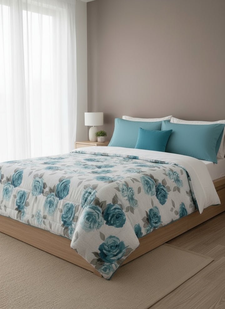 Trapunta di lusso in stampa digitale, un capolavoro di design e calore per la vostra camera da letto.