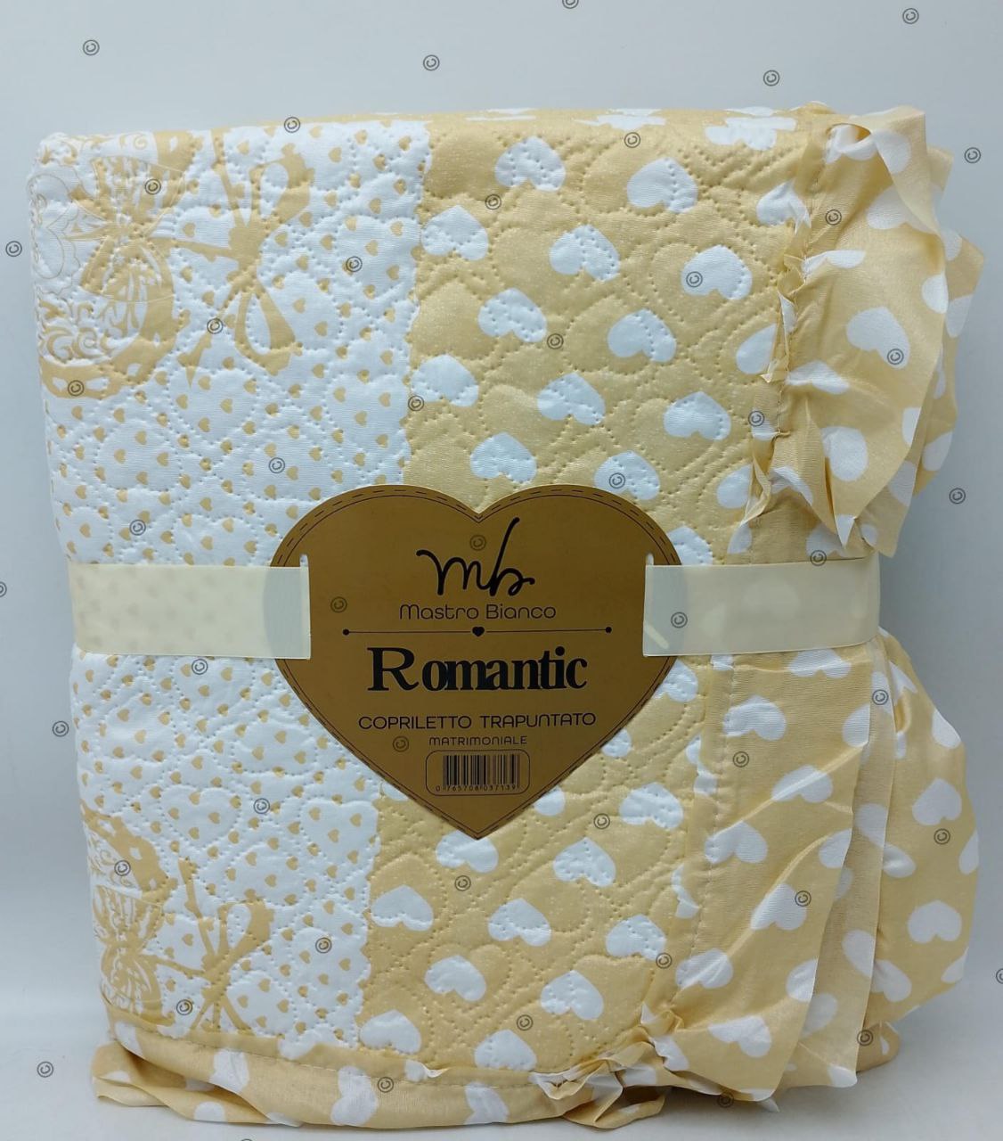 Trapuntino stampato con rouche