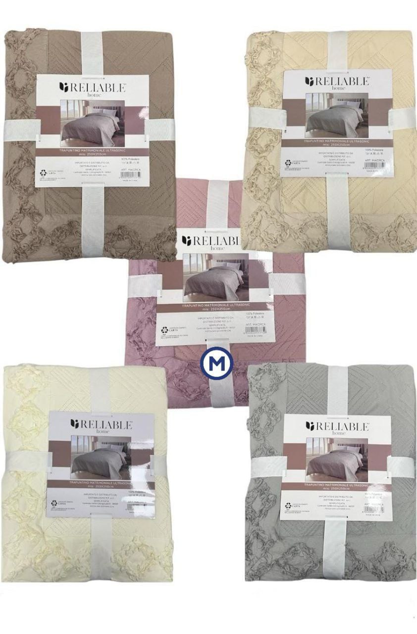 Trapuntino con balzo con ricamo in rialzo