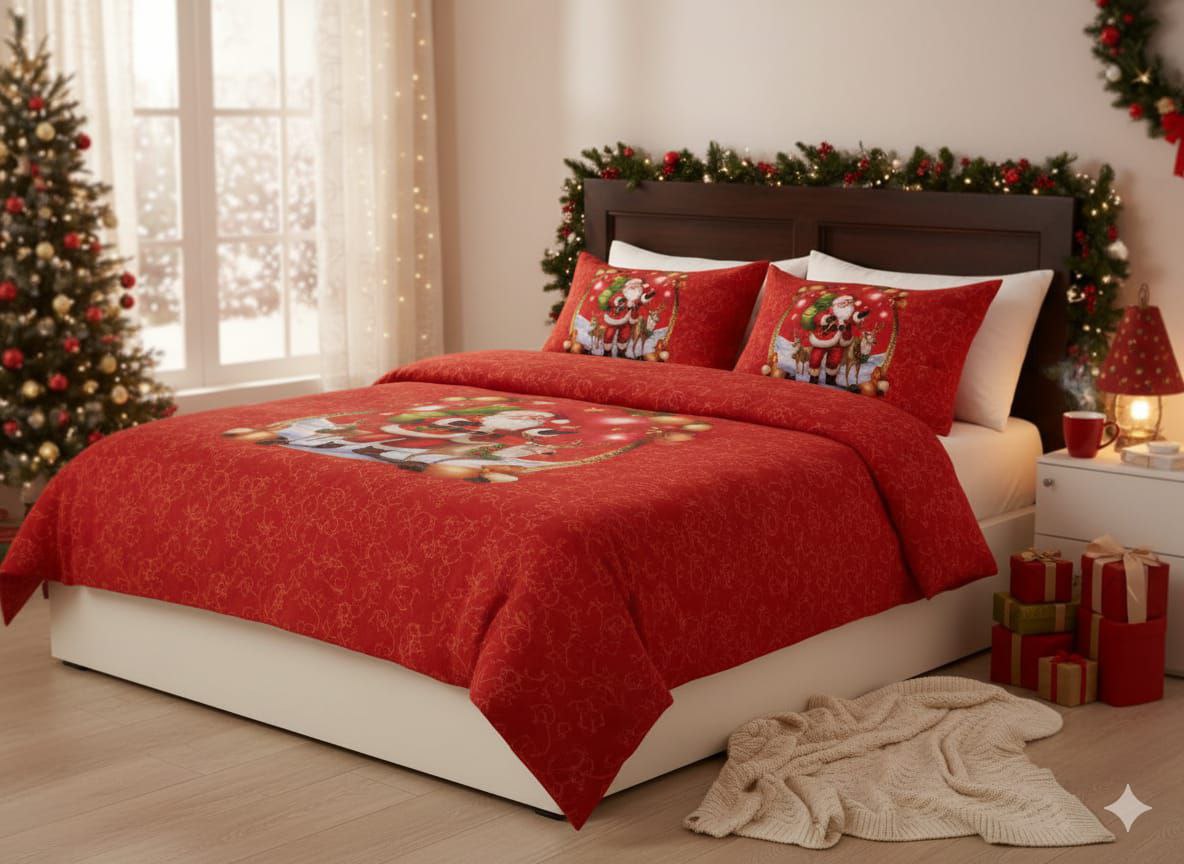 completo lenzuola natalizio