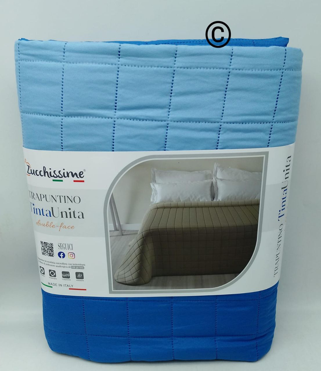 Trapuntino zucchissime t.unità double face bicolore