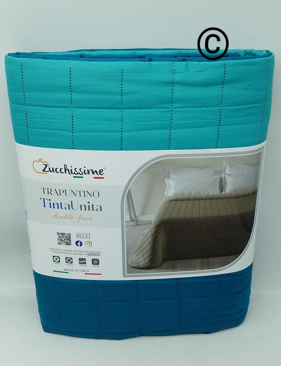 Trapuntino zucchissime t.unità double face bicolore
