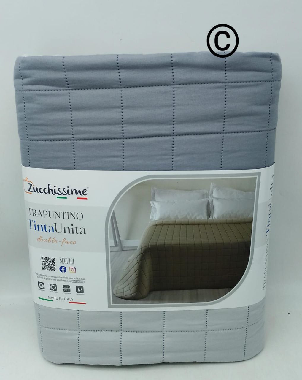 Trapuntino zucchissime t.unità double face bicolore