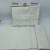 Tris centri con disegni jacquard