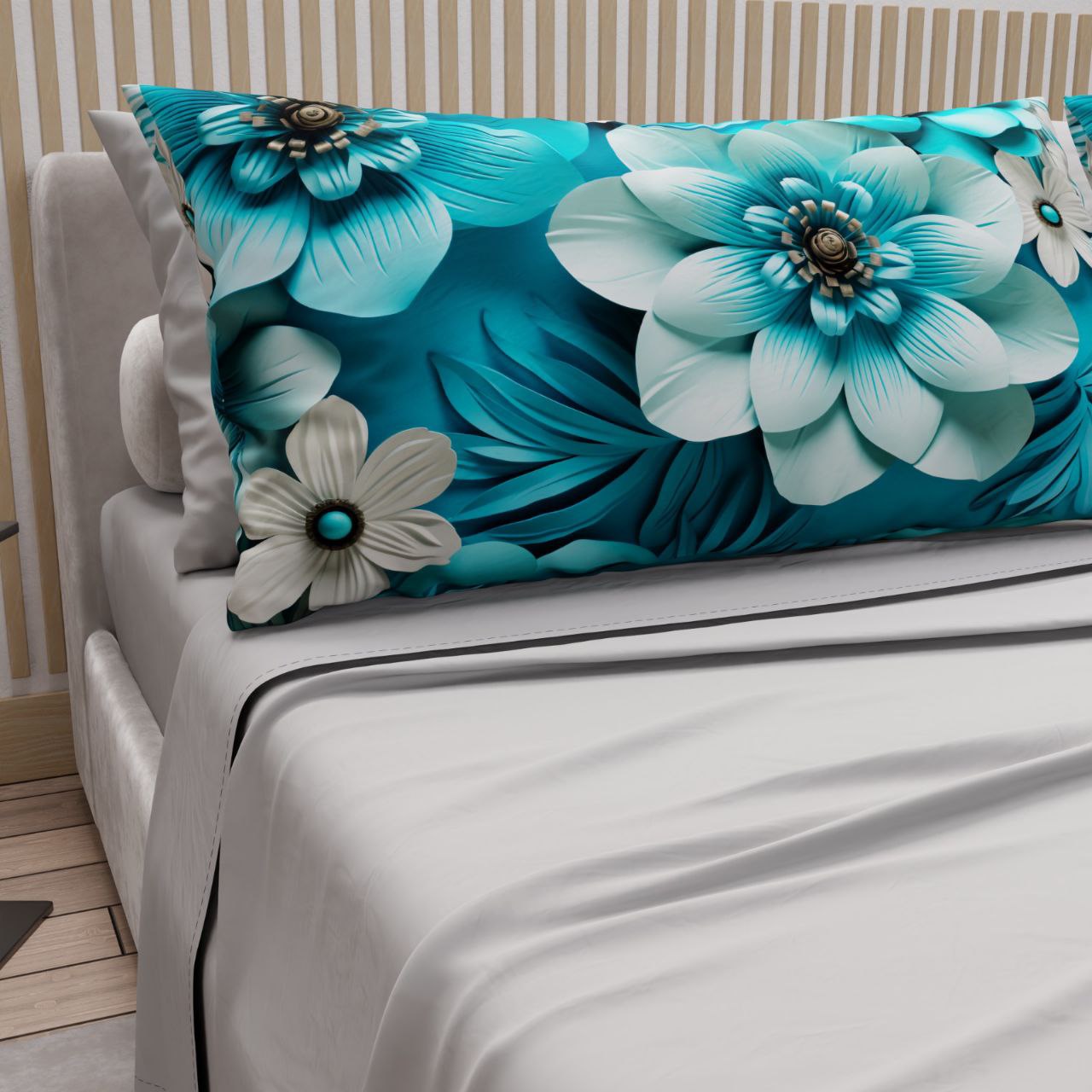 Lenzuola in  cotone t.unità con 4 federe