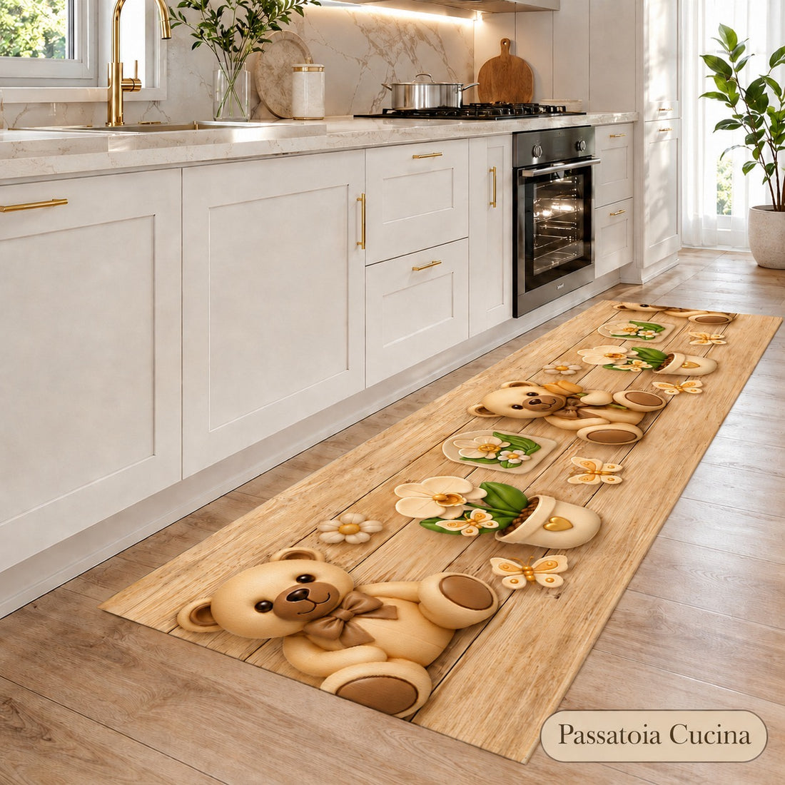 Tappeto da cucina Teddy a metro