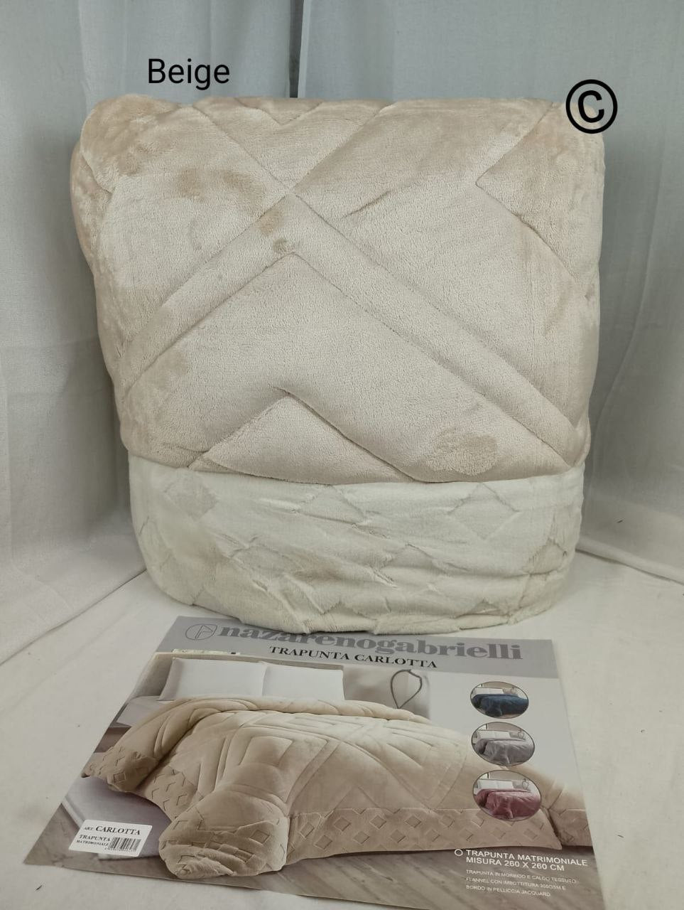 trapunta coperta Nazareno Gabrielli