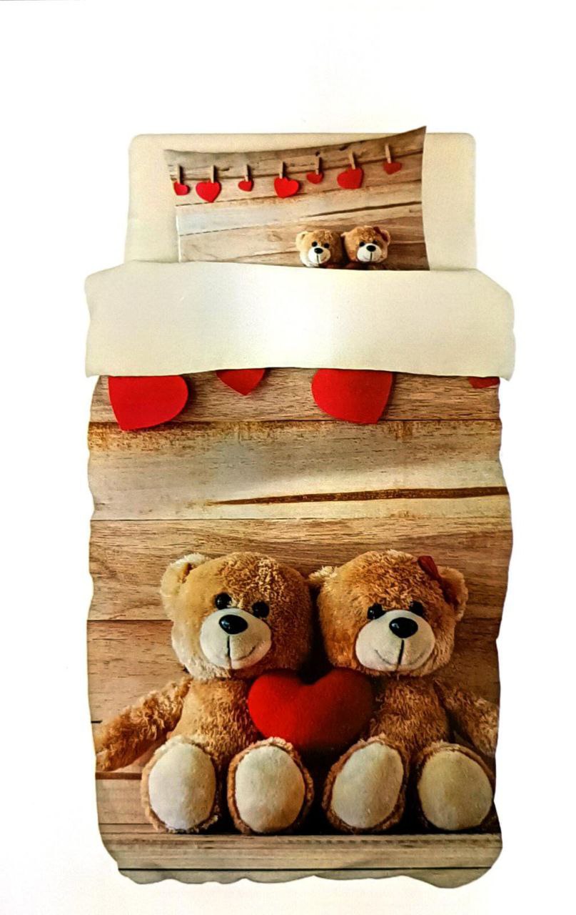 Copripiumino Teddy: Il Tuo Angolo di Morbidezza 1 piazza