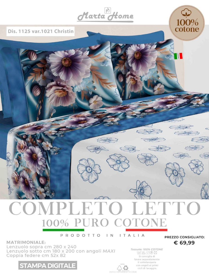 Lenzuola Marta Marzotto in Stampa Digitale