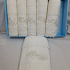 New and Refined Ferlen 6+6 Towel Set with Precious Macramé Border