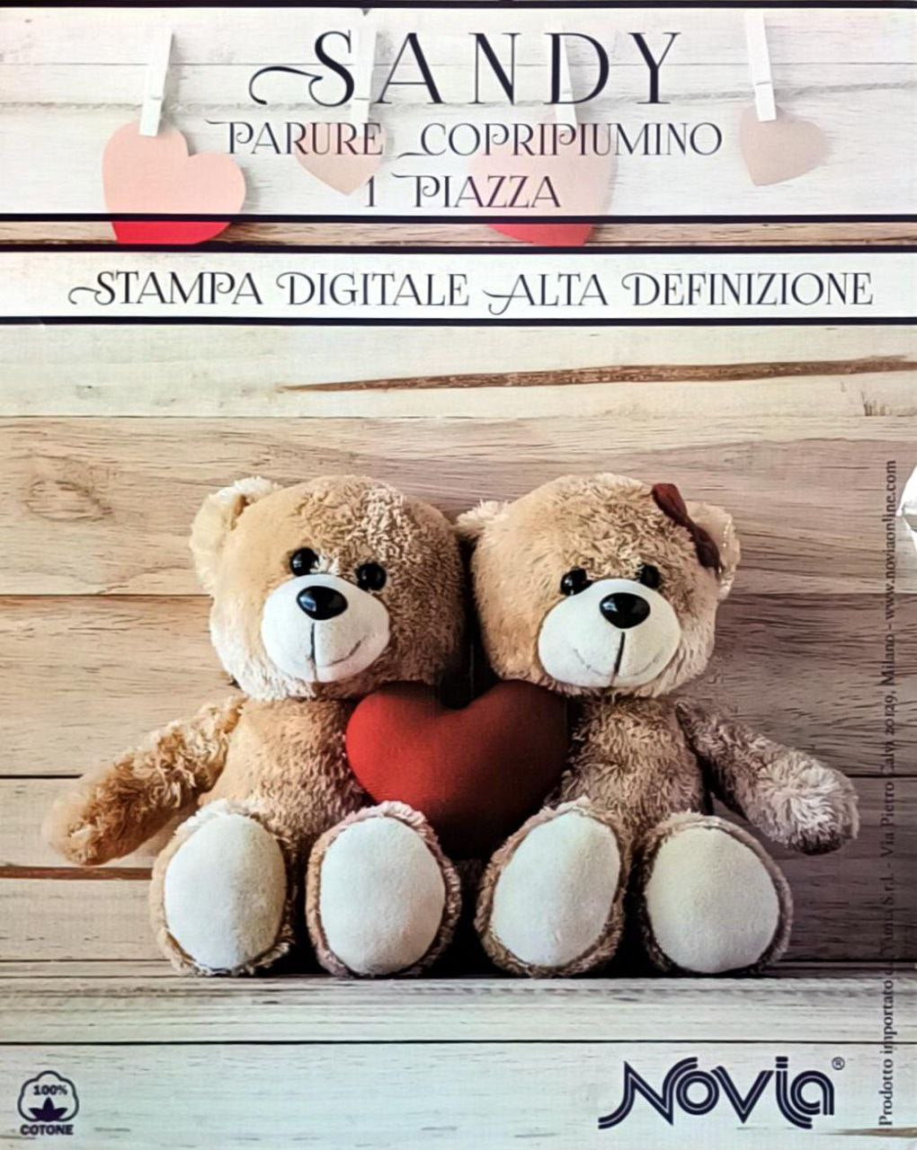 Copripiumino Teddy: Il Tuo Angolo di Morbidezza 1 piazza