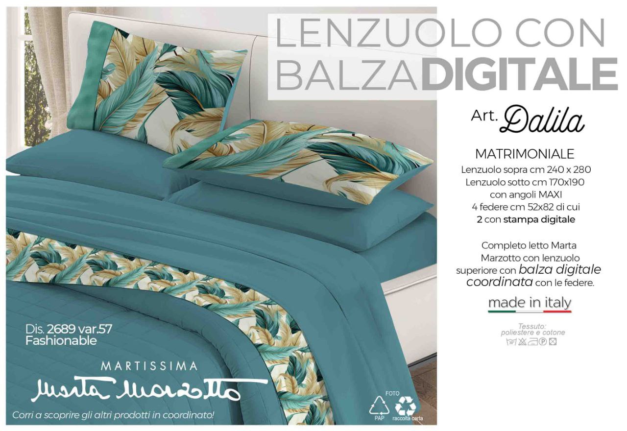 Lenzuolo Tinta Unita con 4 Federe Marta Marzotto