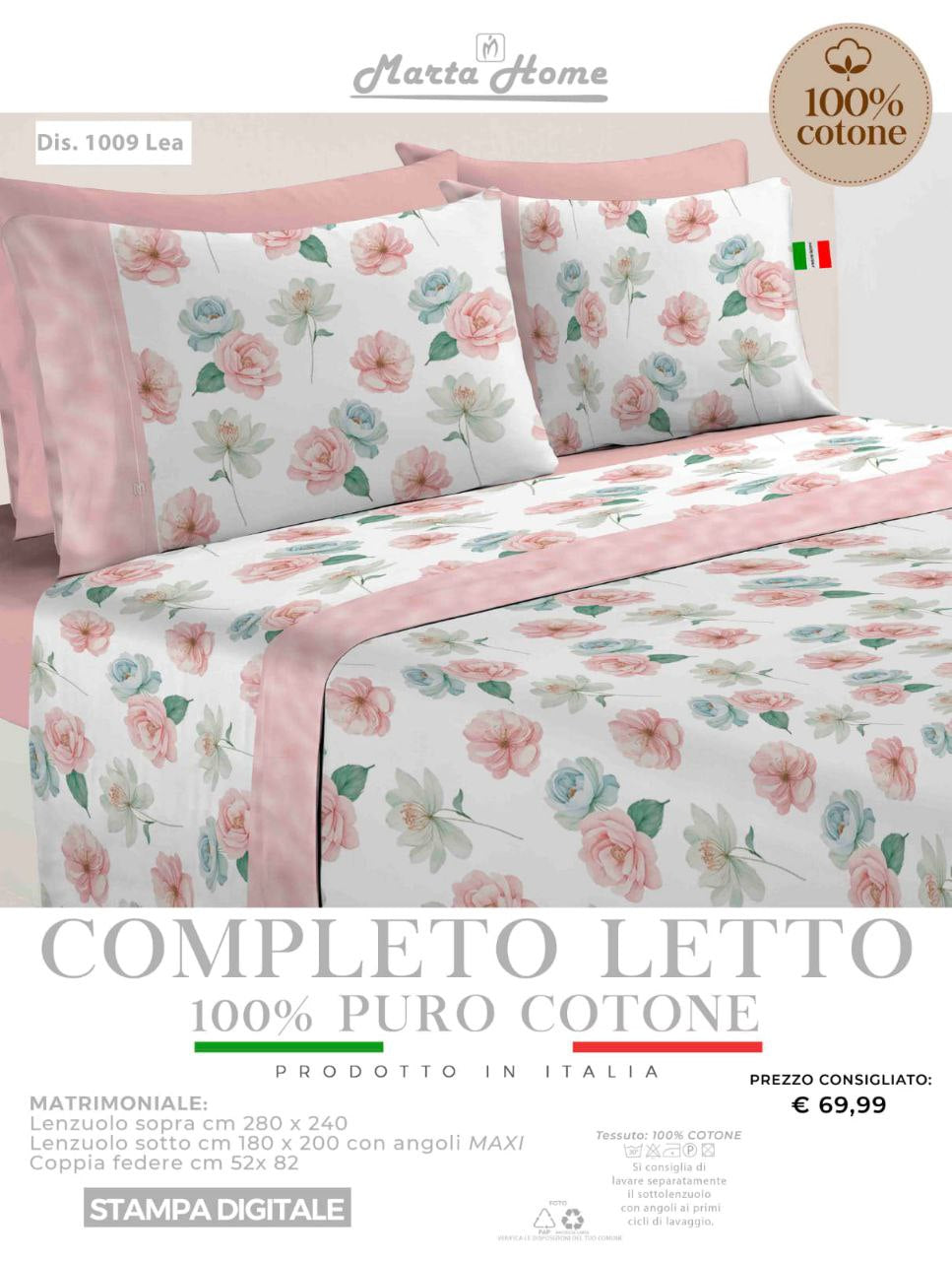 Lenzuola  Marta Marzotto in Stampa Digitale