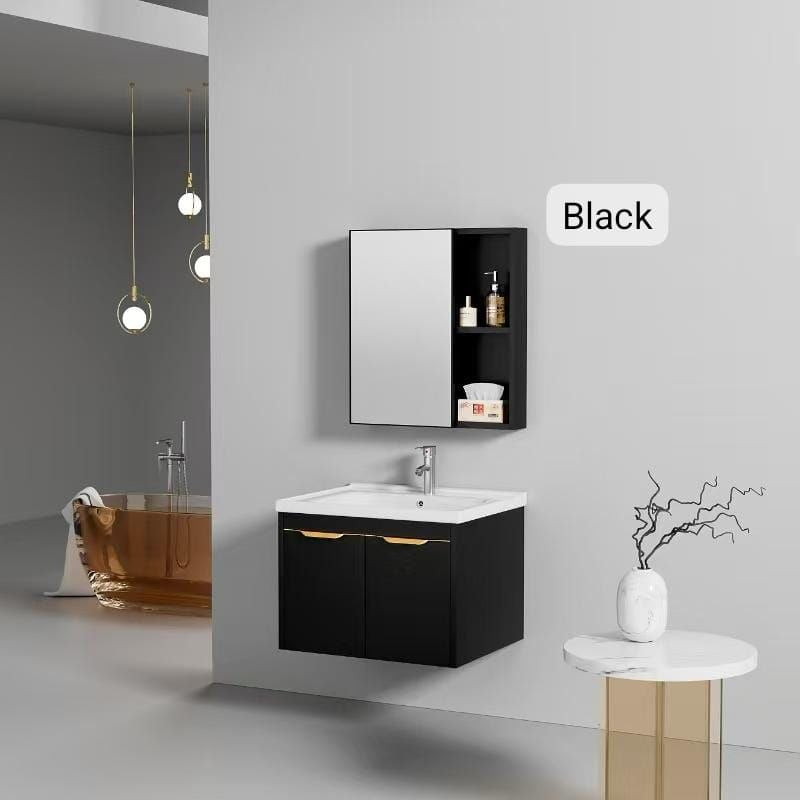 Mobile bagno sospeso più specchio