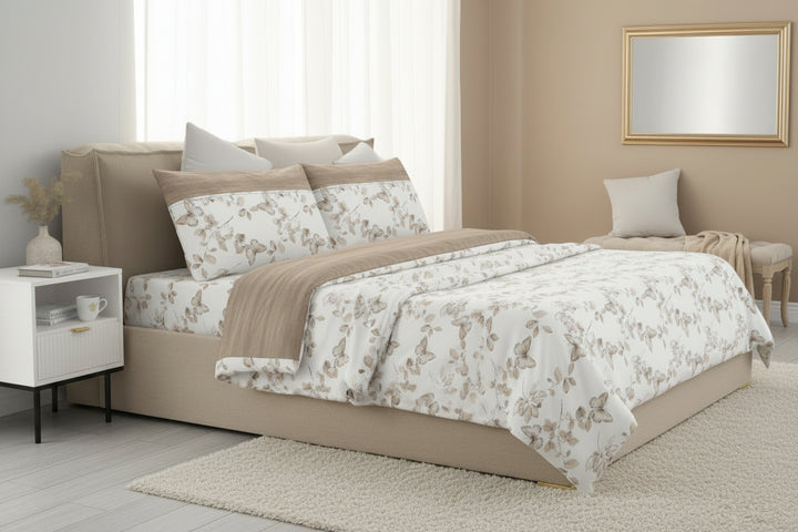 Completo Lenzuola Farfalla Matrimoniale – 100% Cotone Garantito